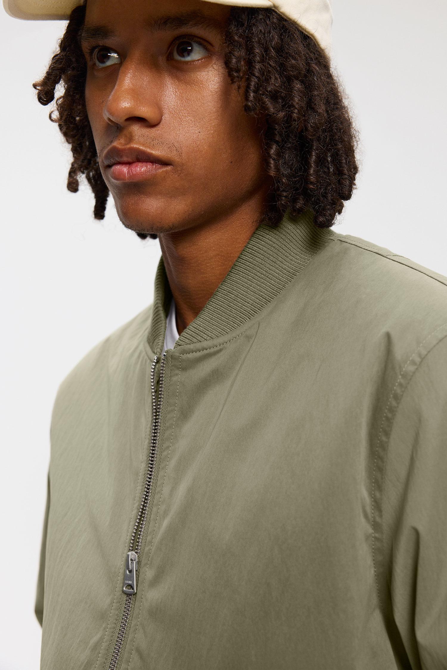 Elvine Alde Silver Green Herren Bomberjacke Wasserabweisend grüngrau